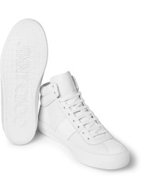 weiße hohe Sneakers aus Leder von Jimmy Choo