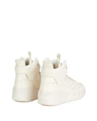 weiße hohe Sneakers aus Leder von Giuseppe Zanotti