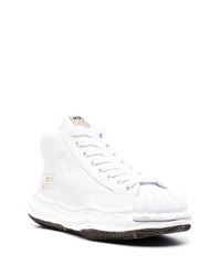 weiße hohe Sneakers aus Leder von Maison Mihara Yasuhiro