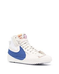 weiße hohe Sneakers aus Leder von Nike