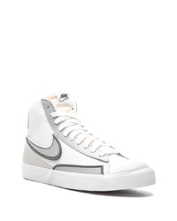 weiße hohe Sneakers aus Leder von Nike