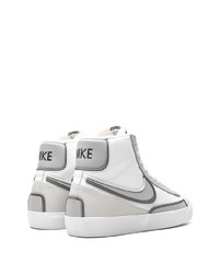 weiße hohe Sneakers aus Leder von Nike