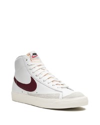 weiße hohe Sneakers aus Leder von Nike