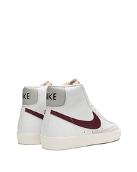 weiße hohe Sneakers aus Leder von Nike