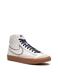 weiße hohe Sneakers aus Leder von Nike