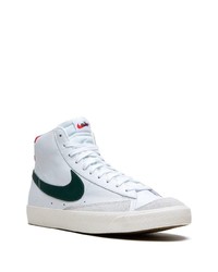 weiße hohe Sneakers aus Leder von Nike