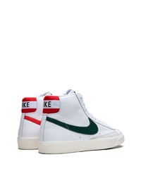 weiße hohe Sneakers aus Leder von Nike