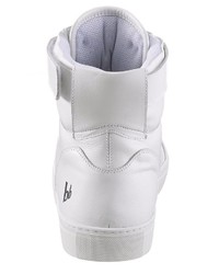 weiße hohe Sneakers aus Leder von BRUNO BANANI