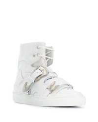 weiße hohe Sneakers aus Leder von Toga Virilis
