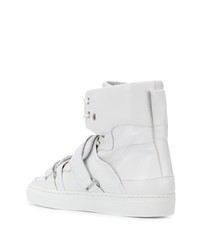 weiße hohe Sneakers aus Leder von Toga Virilis