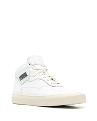 weiße hohe Sneakers aus Leder von Rhude