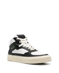 weiße hohe Sneakers aus Leder von Rhude