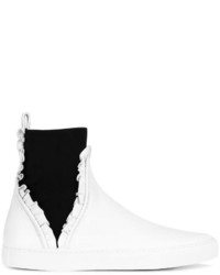 weiße hohe Sneakers aus Leder von Cédric Charlier