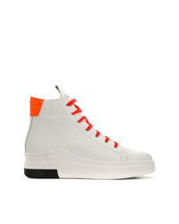 weiße hohe Sneakers aus Leder von Cinzia Araia