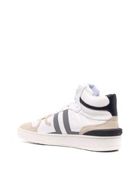 weiße hohe Sneakers aus Leder von Lanvin