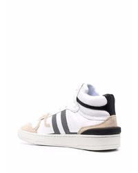 weiße hohe Sneakers aus Leder von Lanvin