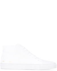 weiße hohe Sneakers aus Leder von Common Projects