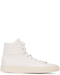 weiße hohe Sneakers aus Leder von Common Projects