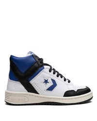 weiße hohe Sneakers aus Leder von Converse