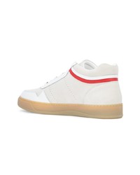 weiße hohe Sneakers aus Leder von Buscemi