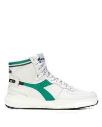 weiße hohe Sneakers aus Leder von Diadora