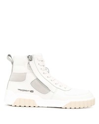 weiße hohe Sneakers aus Leder von Diesel