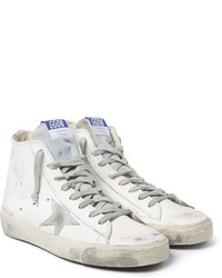 weiße hohe Sneakers aus Leder von Golden Goose Deluxe Brand