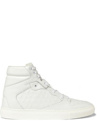 weiße hohe Sneakers aus Leder von Balenciaga