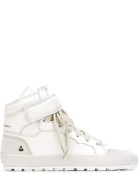 weiße hohe Sneakers aus Leder von Etoile Isabel Marant