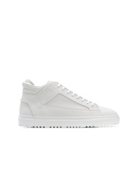 weiße hohe Sneakers aus Leder von Etq.