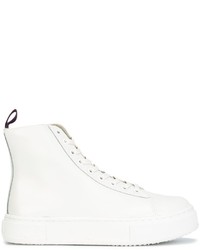 weiße hohe Sneakers aus Leder von Eytys