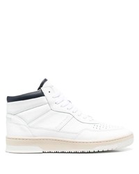 weiße hohe Sneakers aus Leder von Filling Pieces