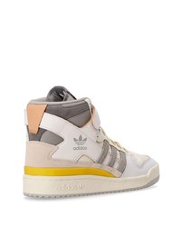 weiße hohe Sneakers aus Leder von adidas