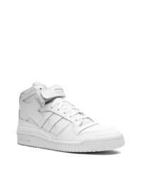 weiße hohe Sneakers aus Leder von adidas