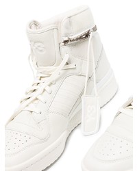 weiße hohe Sneakers aus Leder von Y-3