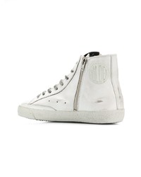 weiße hohe Sneakers aus Leder von Golden Goose Deluxe Brand