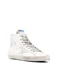 weiße hohe Sneakers aus Leder von Golden Goose