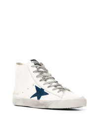 weiße hohe Sneakers aus Leder von Golden Goose