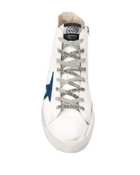 weiße hohe Sneakers aus Leder von Golden Goose