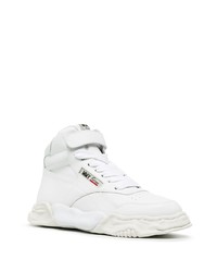 weiße hohe Sneakers aus Leder von Maison Mihara Yasuhiro