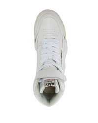 weiße hohe Sneakers aus Leder von Maison Mihara Yasuhiro