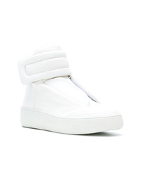 weiße hohe Sneakers aus Leder von Maison Margiela