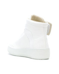 weiße hohe Sneakers aus Leder von Maison Margiela