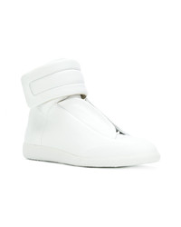 weiße hohe Sneakers aus Leder von Maison Margiela