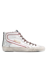 weiße hohe Sneakers aus Leder von Golden Goose