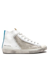 weiße hohe Sneakers aus Leder von Golden Goose