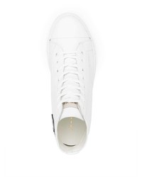 weiße hohe Sneakers aus Leder von Low Brand