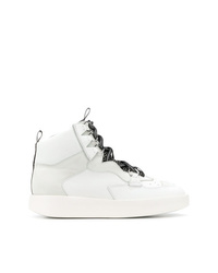 weiße hohe Sneakers aus Leder von Grey Mer