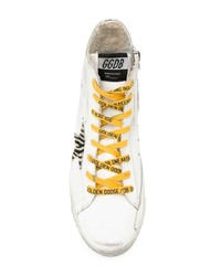 weiße hohe Sneakers aus Leder von Golden Goose Deluxe Brand