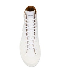 weiße hohe Sneakers aus Leder von Givenchy